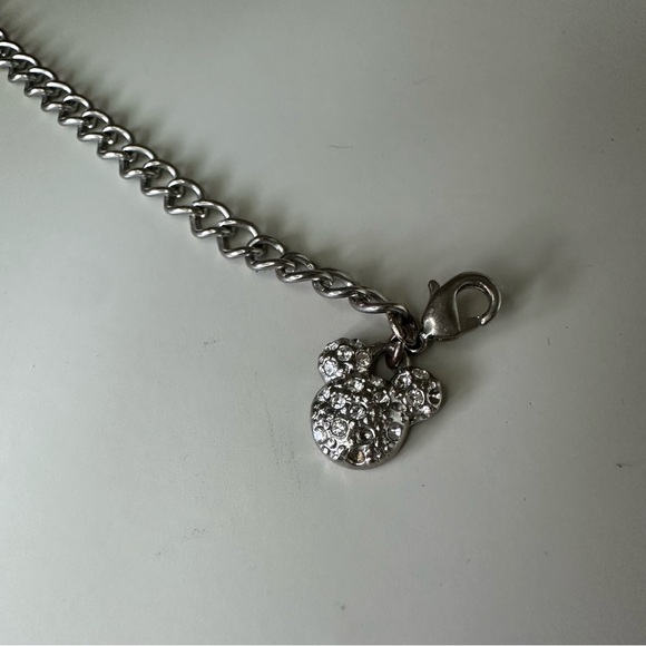 Disney Charm Bracelet Silver-Tone w Piglet Mickey Friends - Picture 2 of 10